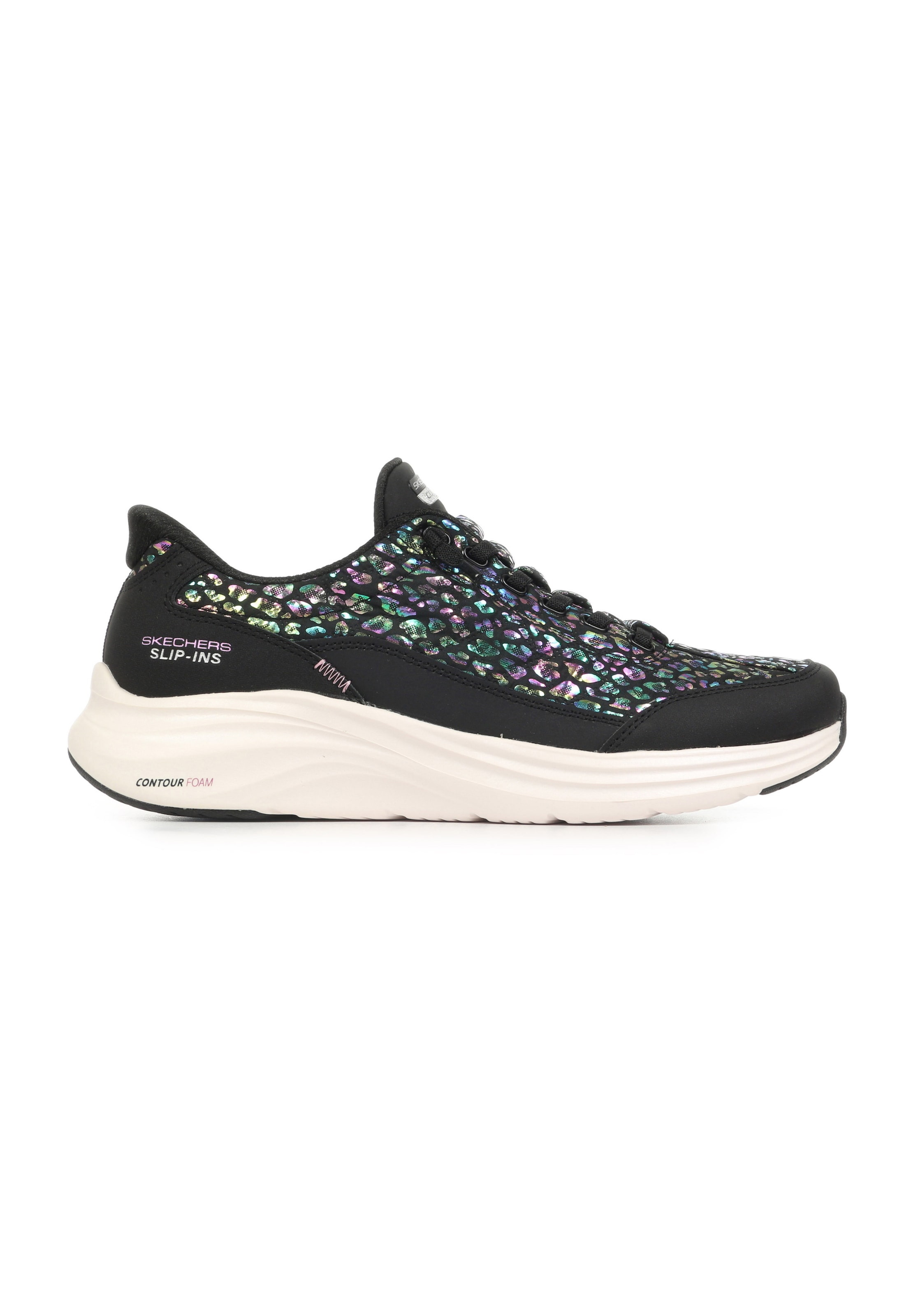 Sneaker bassa 'CONTOUR FOAM-RADIANT GLOW' di SKECHERS in nero