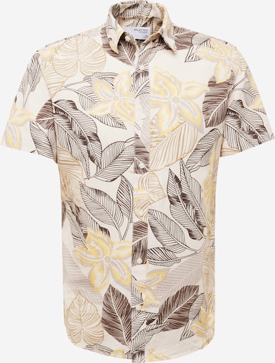 SELECTED HOMME Overhemd in de kleur Beige / Bruin / Lichtbruin / Geel, Productweergave