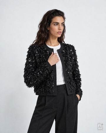 Milano Italy Between-Season Jacket in Black