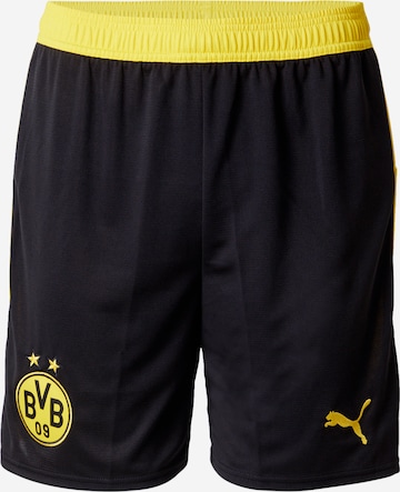 juoda PUMA Standartinis Sportinės kelnės 'Borussia Dortmund 25/26': priekis