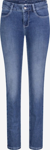 MAC Slimfit Jeans in Blauw: voorkant