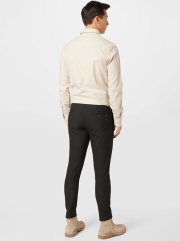!Solid Regular Trousers in Black