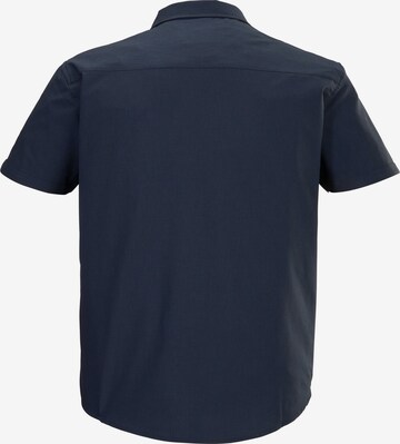 KILLTEC Regular fit Athletic Button Up Shirt 'KOS 252' in Blue