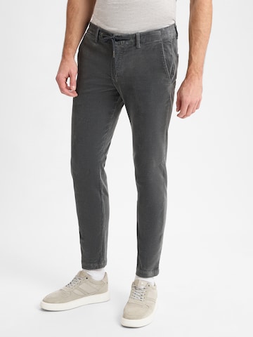Finshley & Harding Slimfit Chino 'Tyler' in Grijs: voorkant