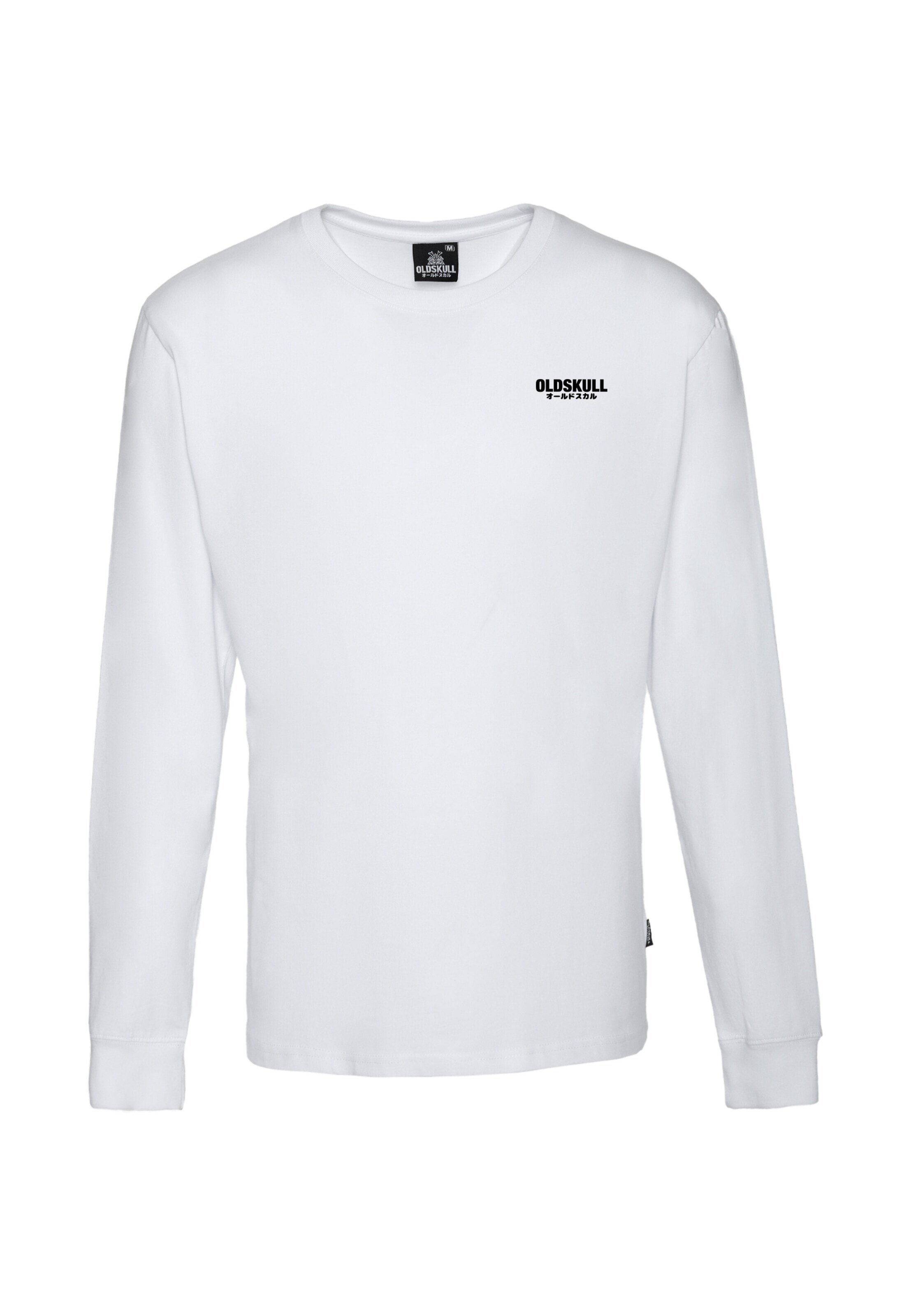 Oldskull Shirt in Wit: voorkant