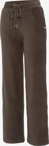 VIVANCE Szeroka nogawka Spodnie w kolorze brązowy