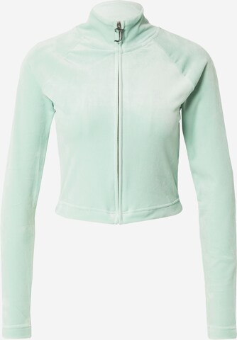 Juicy Couture White Label Sweatvest 'LELU' in Groen: voorkant