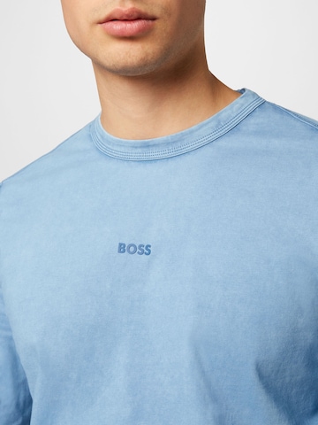 BOSS Orange - Camisa 'Tokkslong' em azul