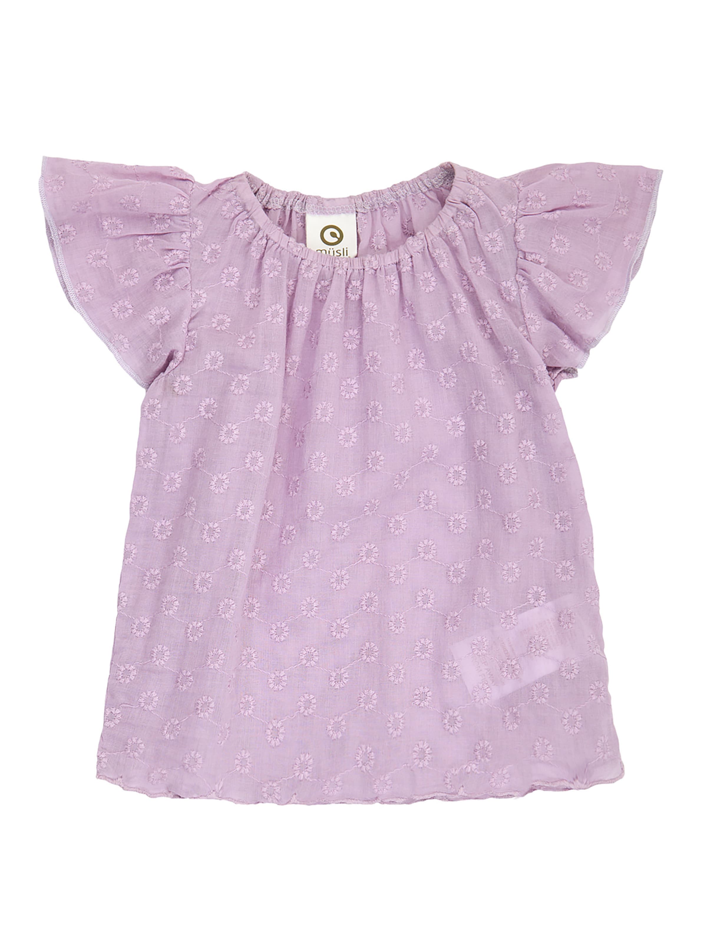 T-Shirt Müsli by GREEN COTTON en violet : devant
