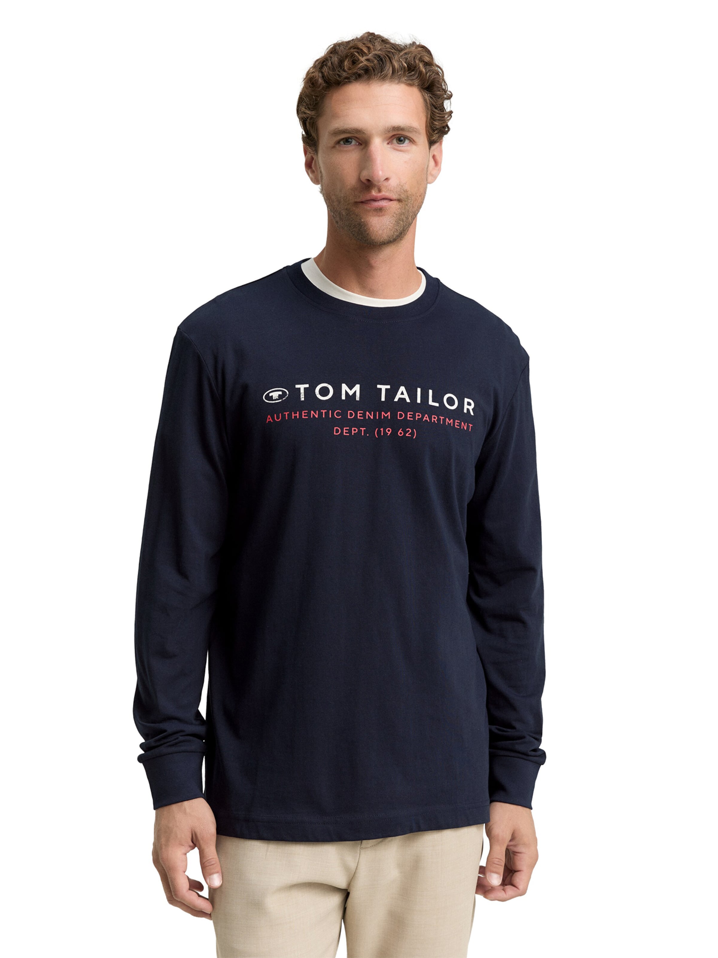 T-Shirt TOM TAILOR en bleu : devant