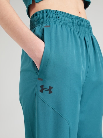 UNDER ARMOUR Ozke Športne hlače 'Unstoppable' | zelena barva