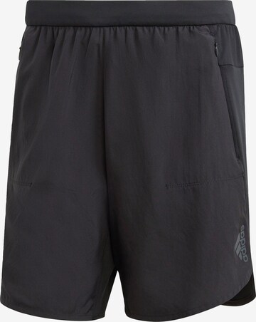 ADIDAS SPORTSWEAR Workout Pants 'Designed For Training' in Black: front