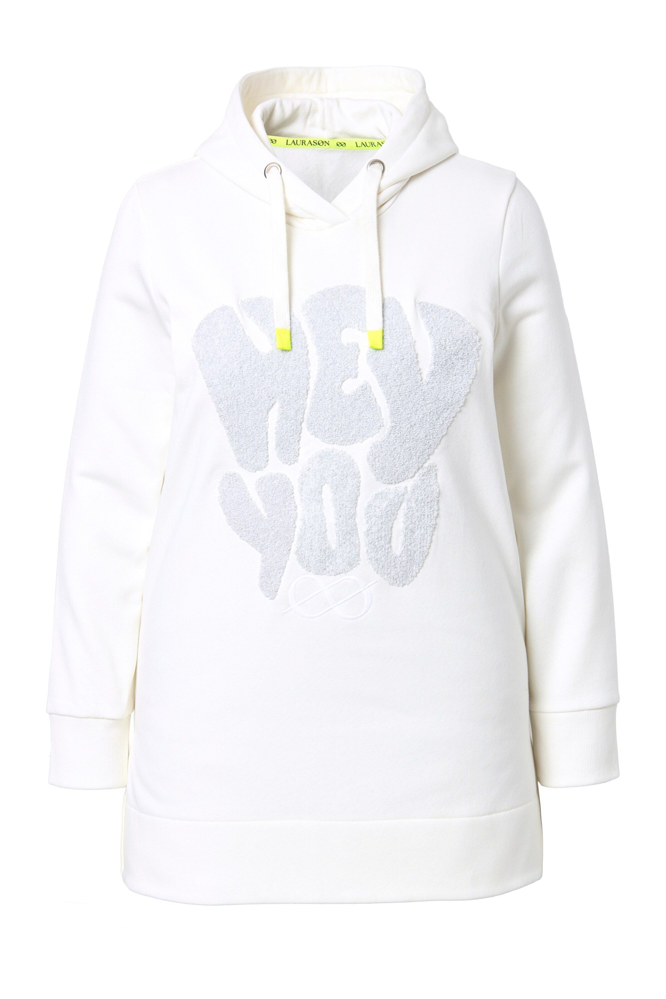 LAURASØN Sweatshirt in Wit: voorkant