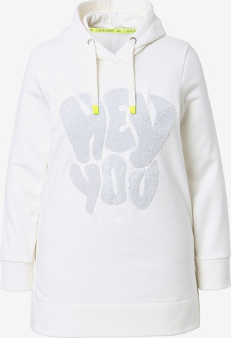 LAURASØN Sweatshirt in Weiß: Vorderseite