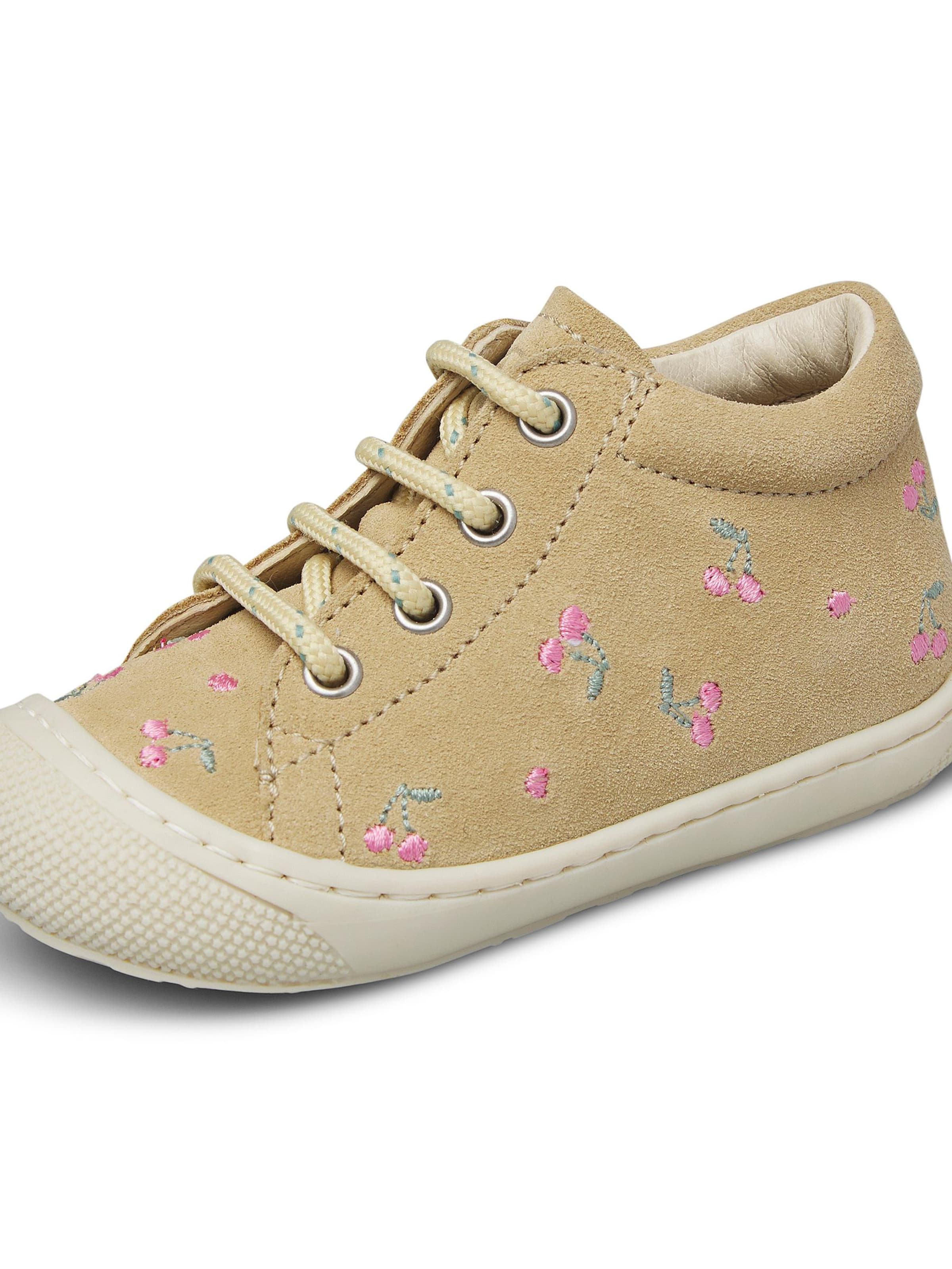 NATURINO Sneaker 'COCOON EMBR.CHERRY'‌‌‌‌‌‌ in Beige