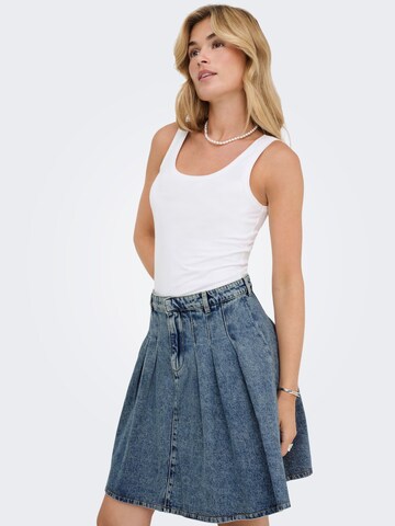 Jupe 'ONLRHODA' ONLY en bleu