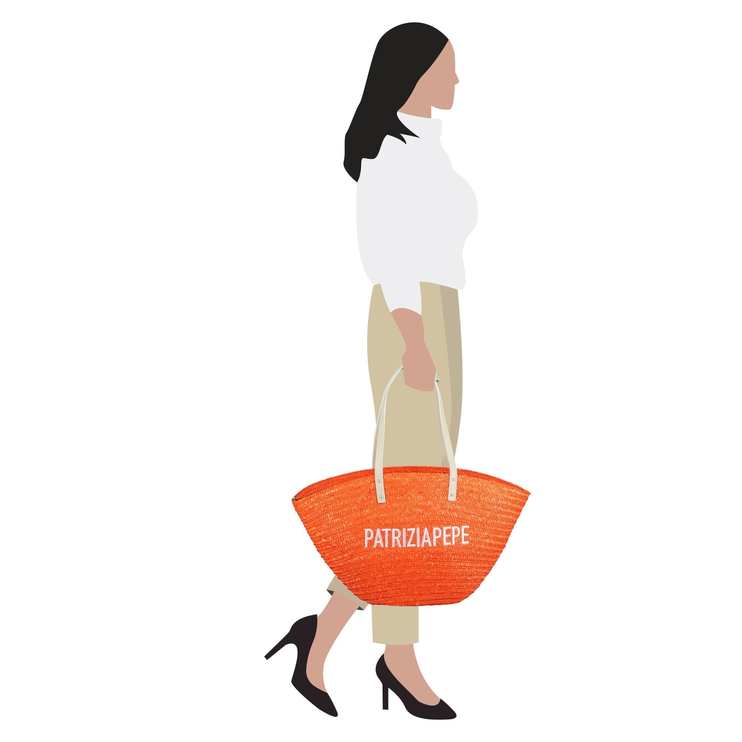 Shopper di PATRIZIA PEPE in arancione