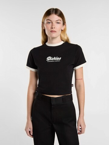 DICKIES Majica 'LEWISTOWN' | črna barva: sprednja stran