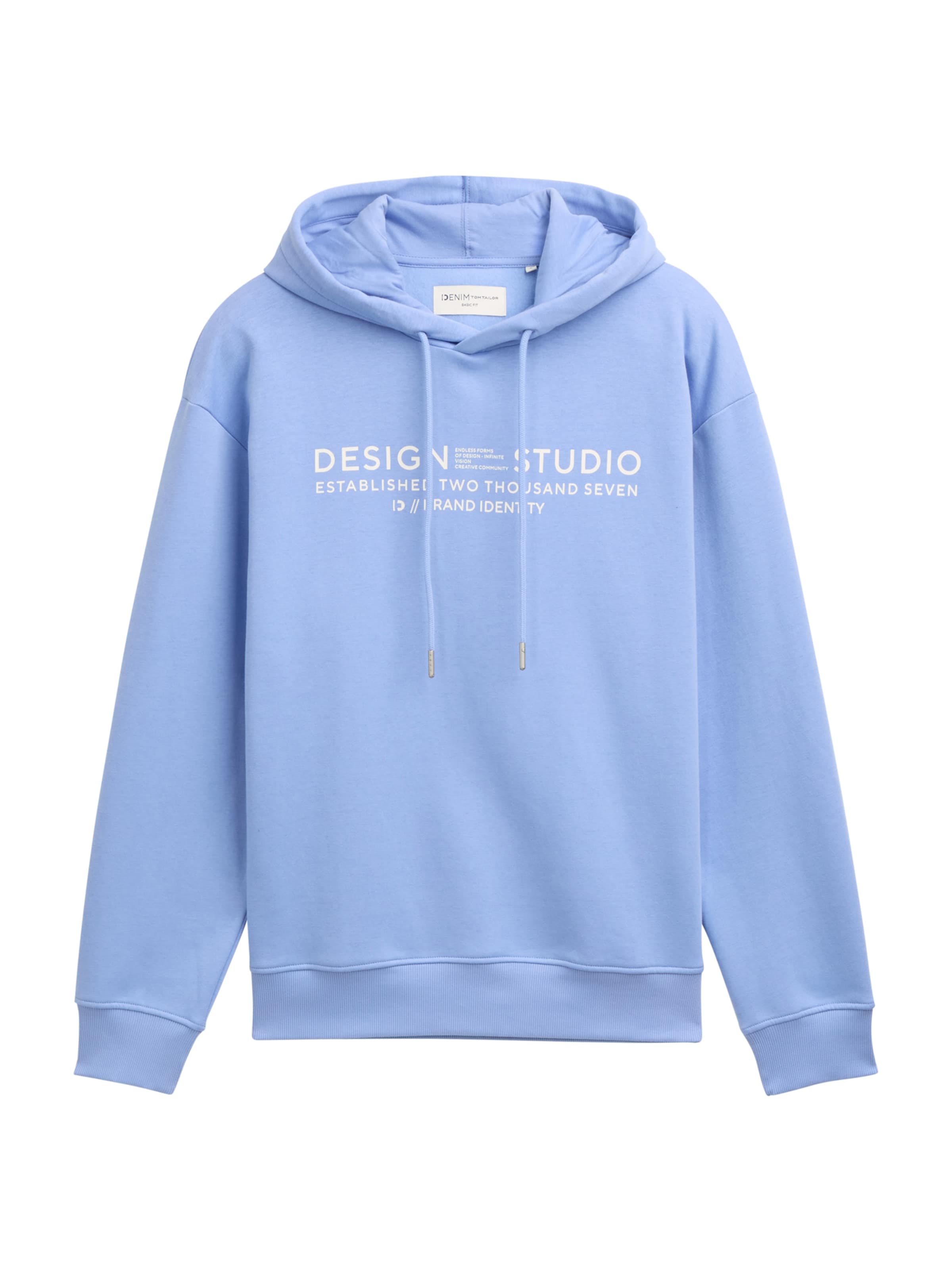 TOM TAILOR DENIM Sweatshirt in Blue: front