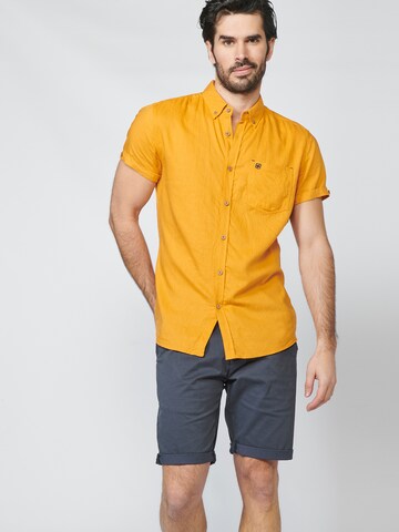 KOROSHI Regularny krój Koszula w kolorze żółty: przód
