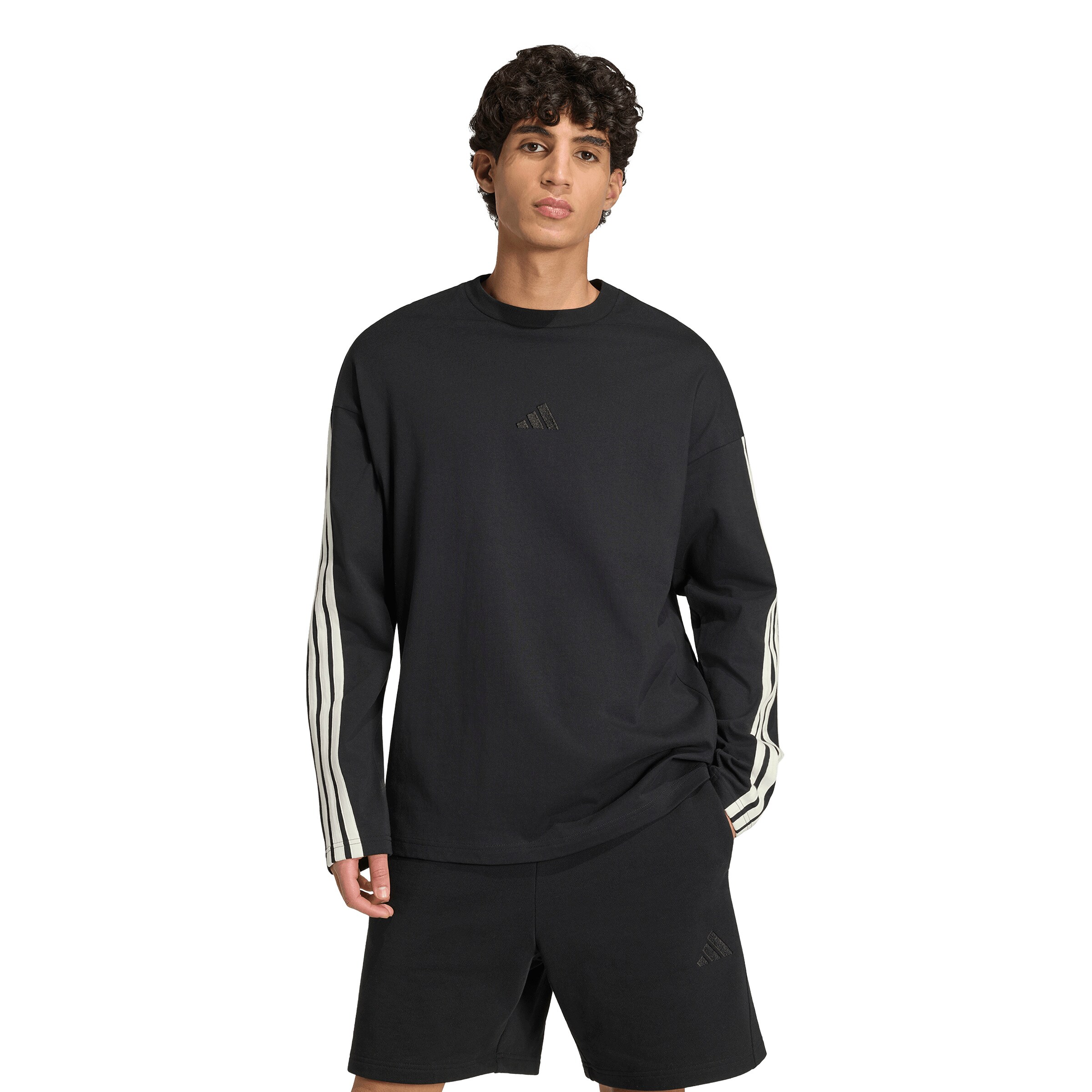 juoda ADIDAS SPORTSWEAR Sportiniai marškinėliai: priekis