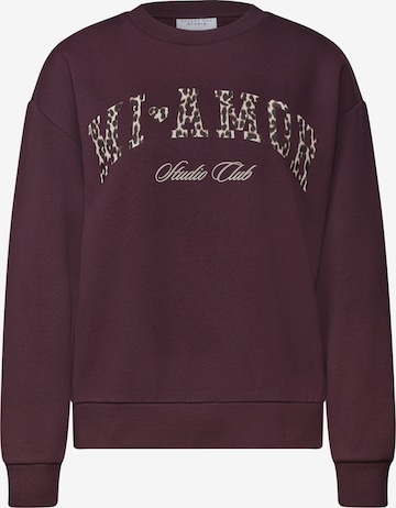 Street One Studio Sweatshirt in Purple: front