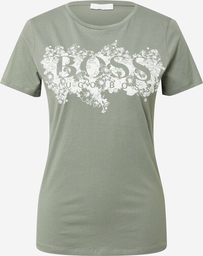 BOSS Casual T-shirt 'Elogo2' en vert pastel / blanc, Vue avec produit