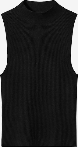 MANGO Knitted Top 'PEREZ' in Black: front