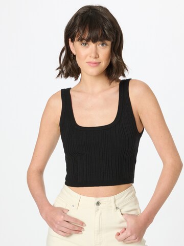 ABOUT YOU Top 'Lavina' in Black: front