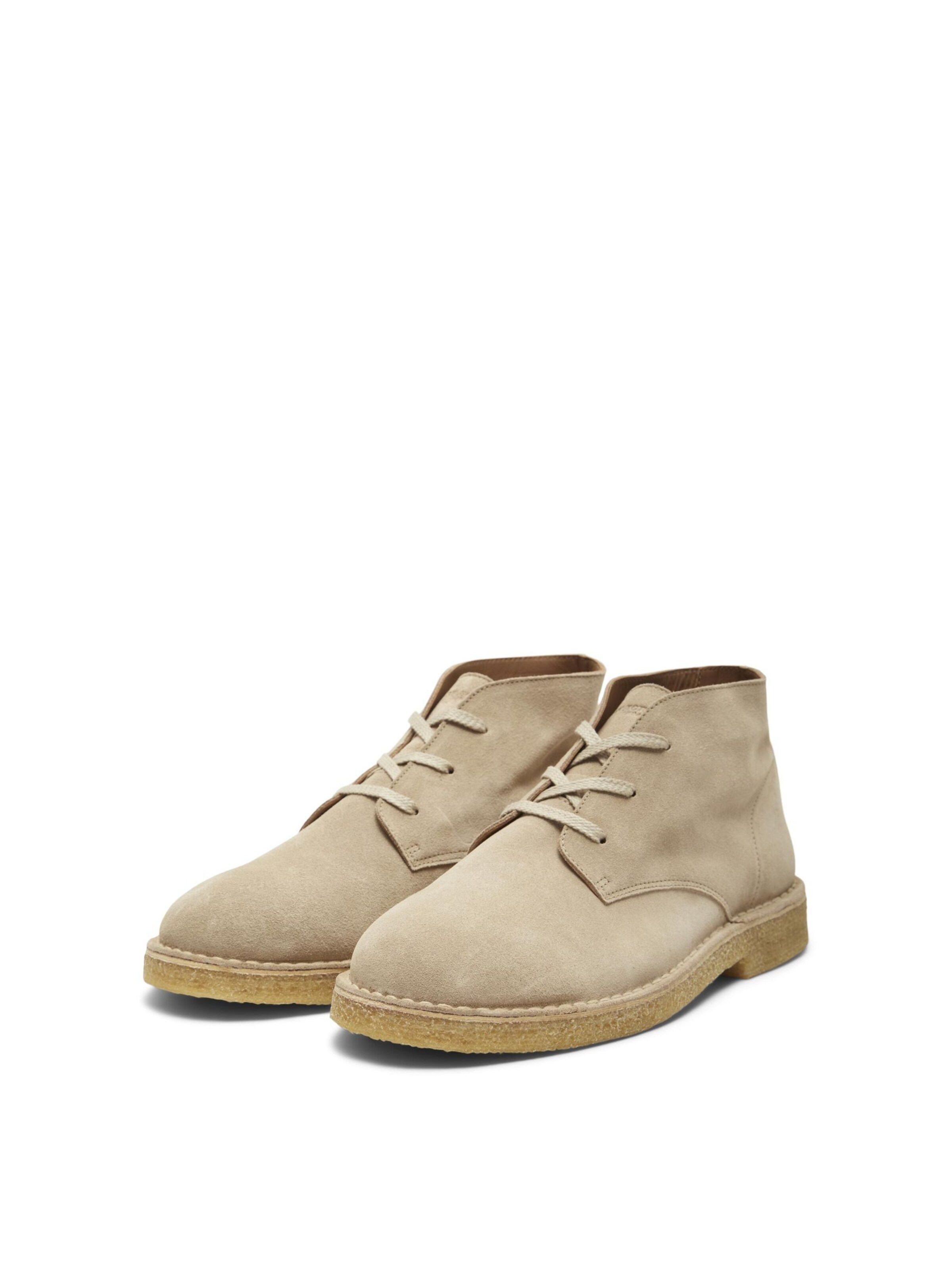 SELECTED Chukka boots 'SLHRICCO' in Beige