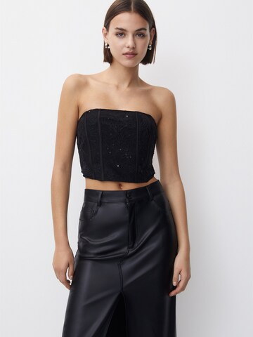 Pull&Bear Top in Black: front