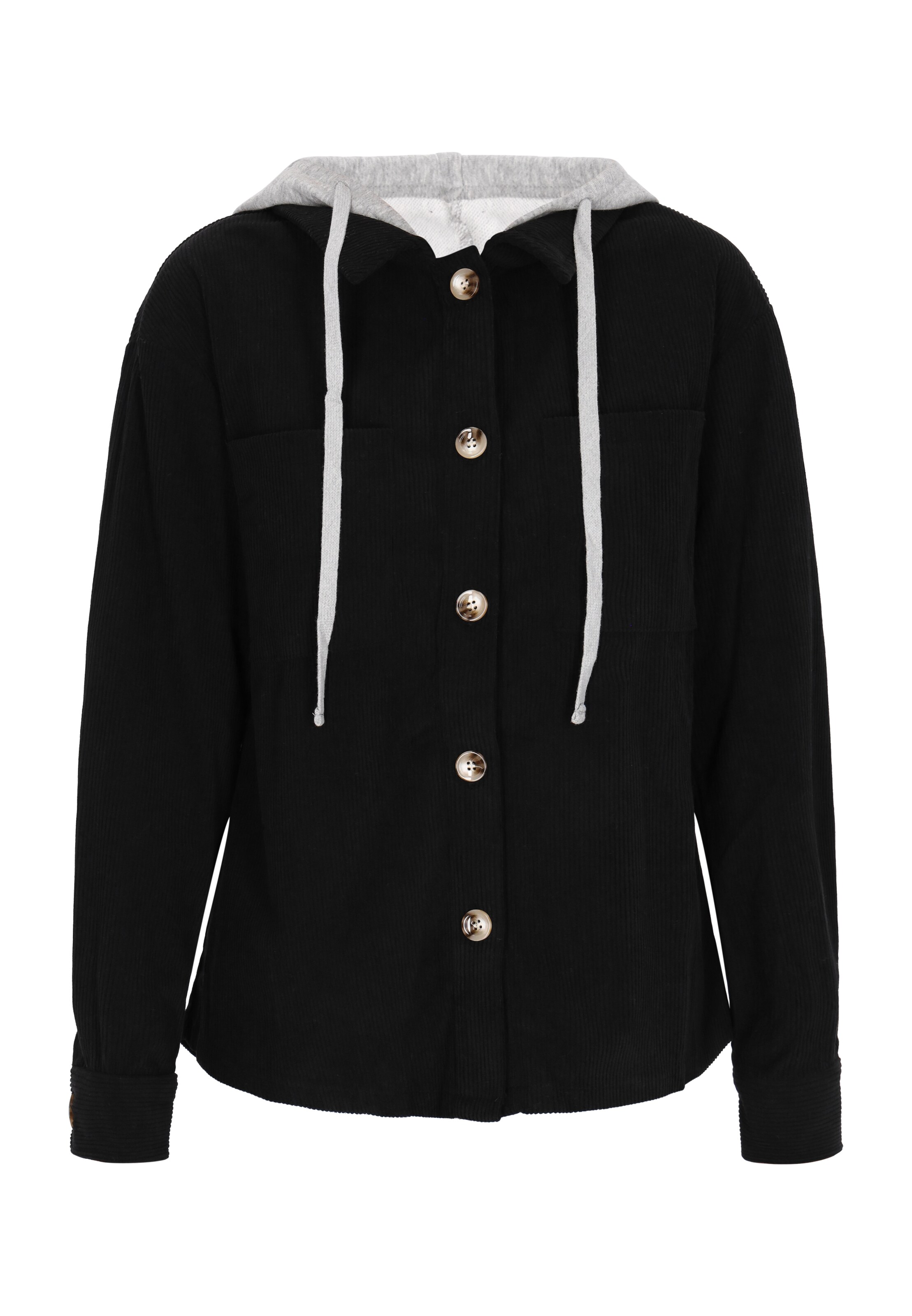 swirly Демисезонная куртка в Черный: спереди