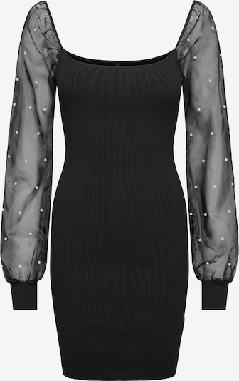 ONLY Pletena haljina 'ONLVANESSA' u crna / biserno bijela, Pregled proizvoda