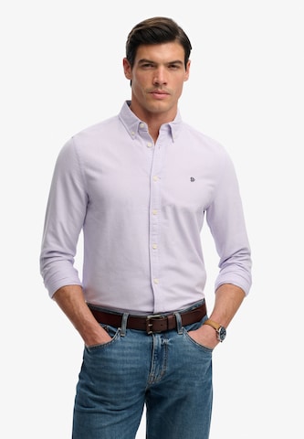Superdry & Co Comfort fit Overhemd 'Oxford Preppy' in Lila: voorkant