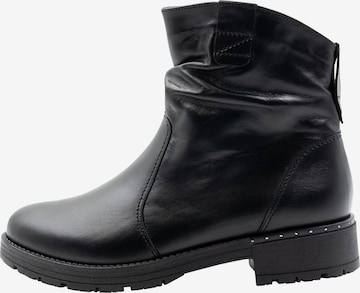 DreiMaster Vintage Ankle Boots in Black: front