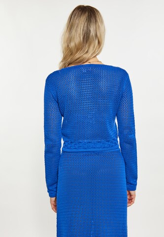 IZIA Gebreid vest in Blauw