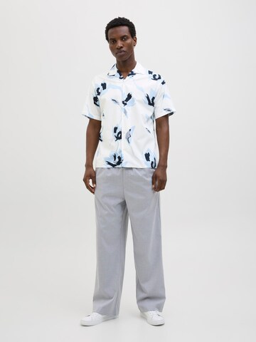 JACK & JONES Comfort fit Button Up Shirt in Blue