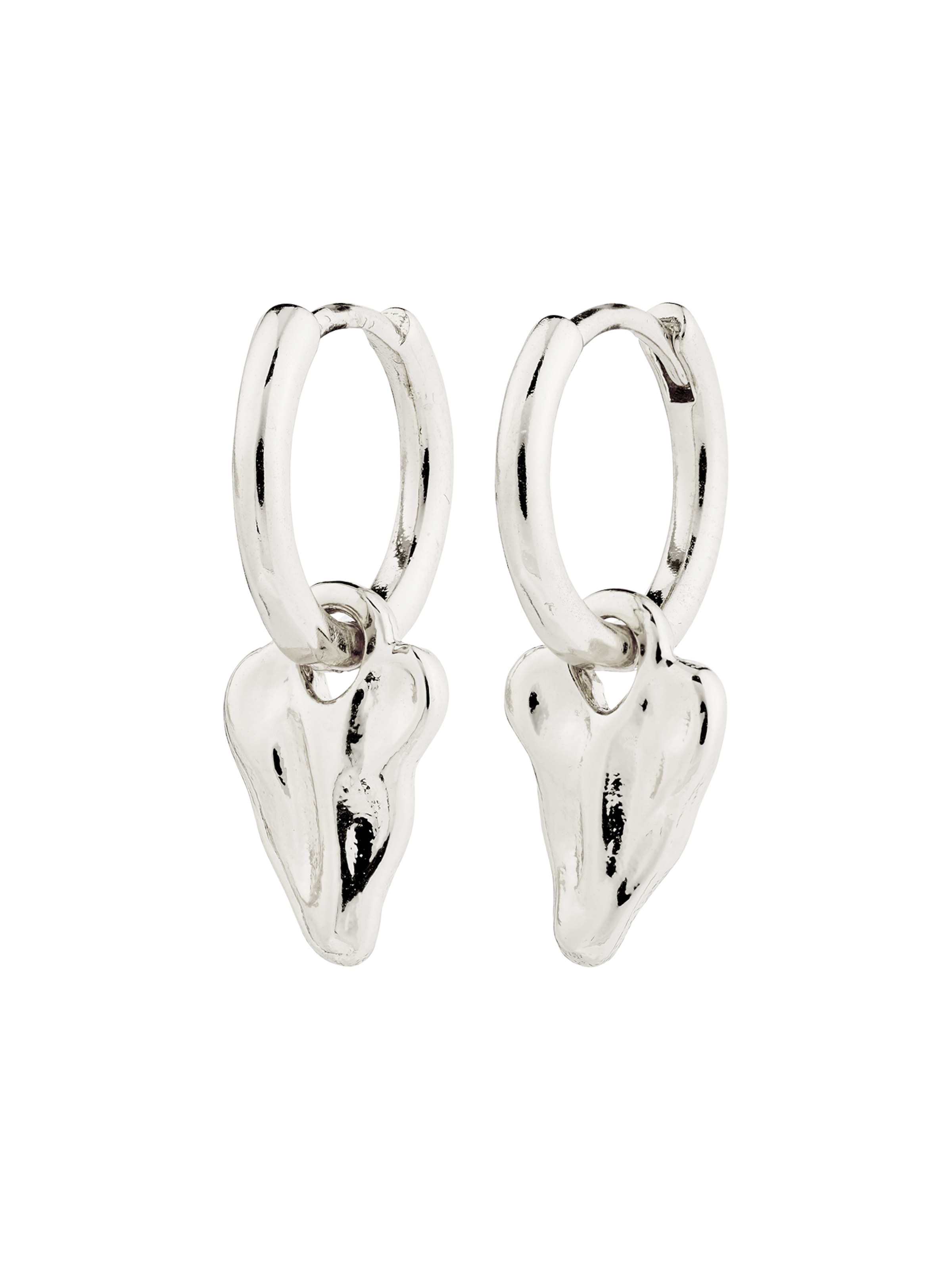 Pilgrim Náušnice 'Jules' – stříbrná: přední strana