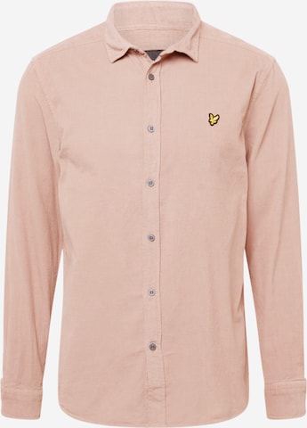 Lyle & Scott Button Up Shirt in Purple: front