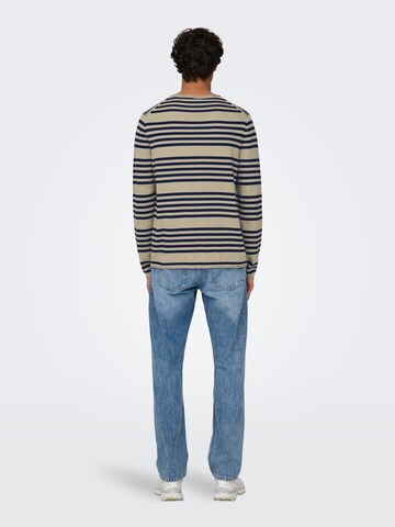 Only & Sons - Pullover 'Oby' em bege