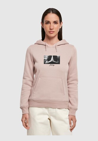 Sweat-shirt 'Pray' Mister Tee en rose : devant