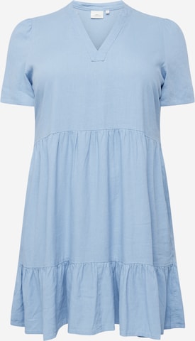 ONLY Carmakoma - Vestido 'TIRI' en azul: frente