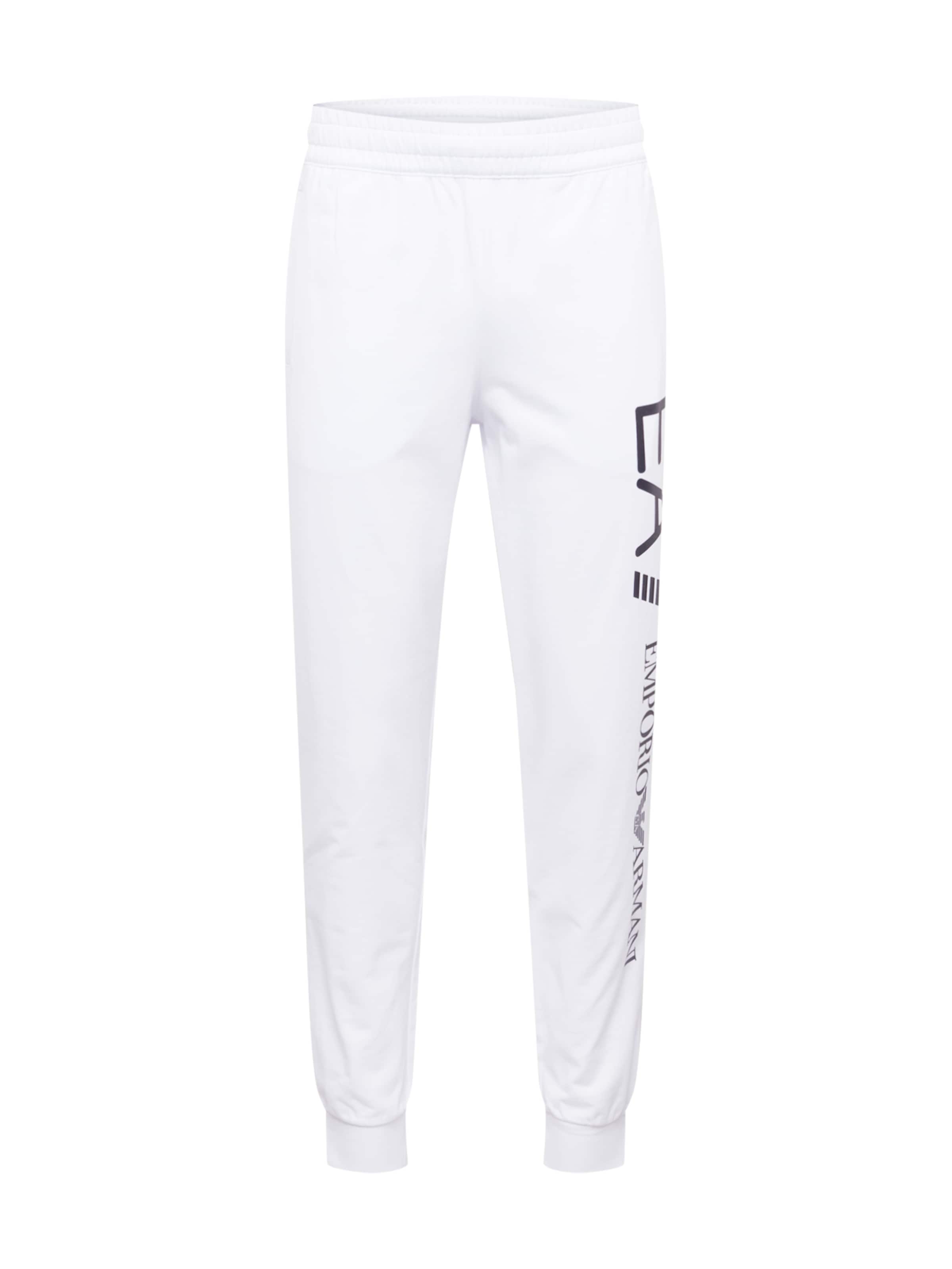 EA7 Emporio Armani Tapered Broek in Wit: voorkant