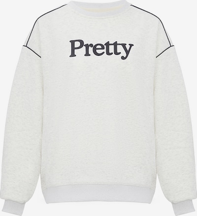 HOMEBASE Sweater majica u crna / vuneno bijela, Pregled proizvoda