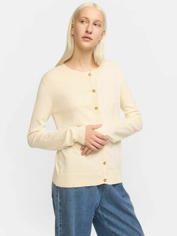 Soft Rebels Gebreid vest 'Marla' in Beige: voorkant