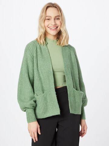 Fransa Knit Cardigan 'BEVERLY' in Green: front