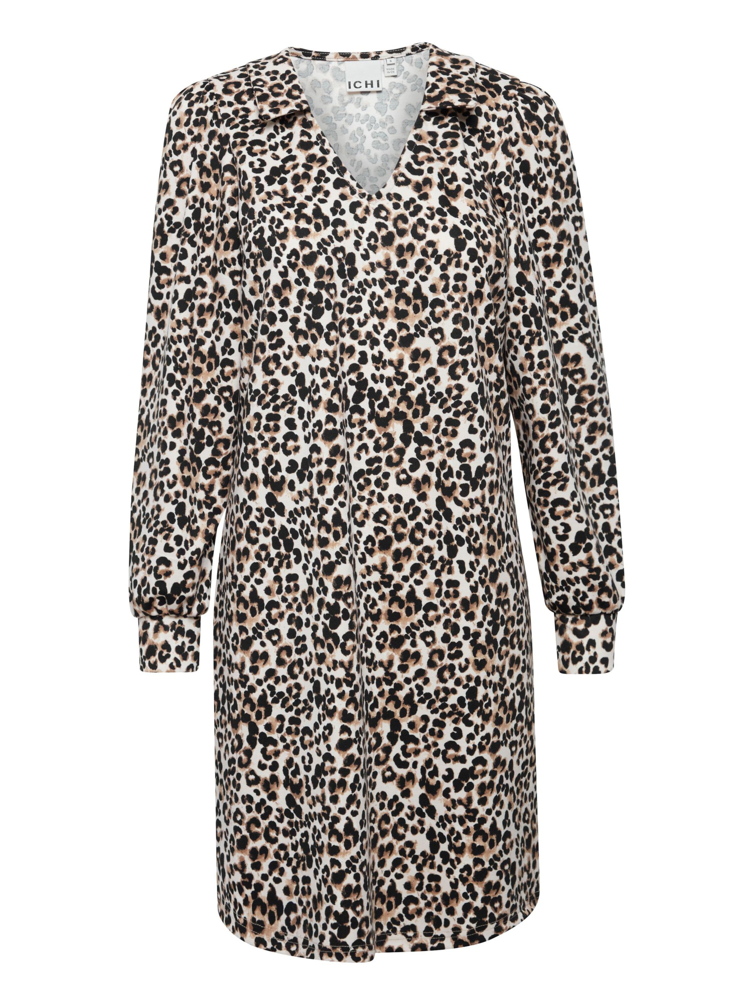 ICHI Рокля 'Kate ' в кафяво: отпред