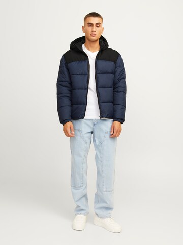 JACK & JONES Vinterjakke 'JJMOON' i blå
