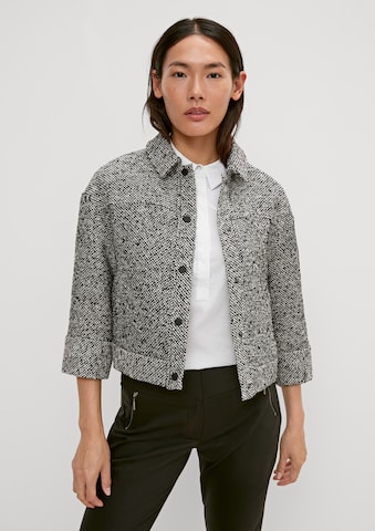 Veste mi-saison COMMA en noir : devant
