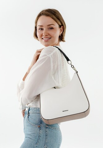 Borsa a spalla 'Ella' di Emily & Noah in bianco